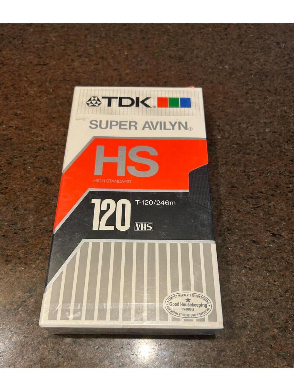 TDK Super Avilyn HS VHS Tape - New/ Sealed